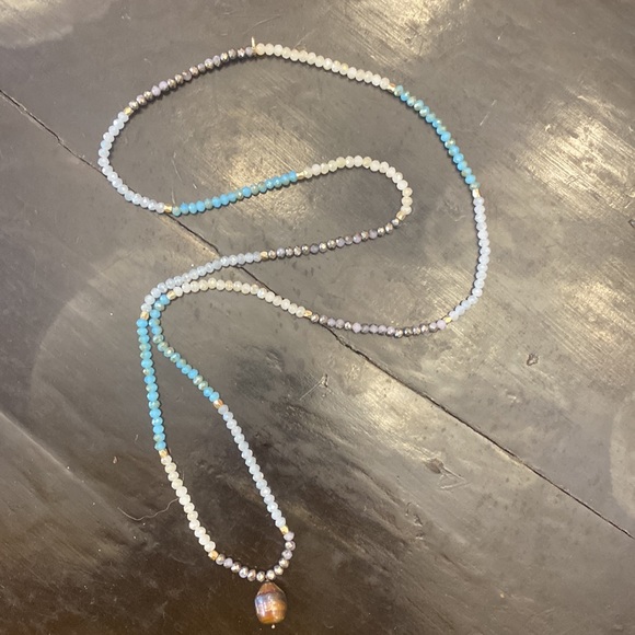 Soft Surroundings necklace enhanced with a genuineTahitian pearl - Picture 3 of 7